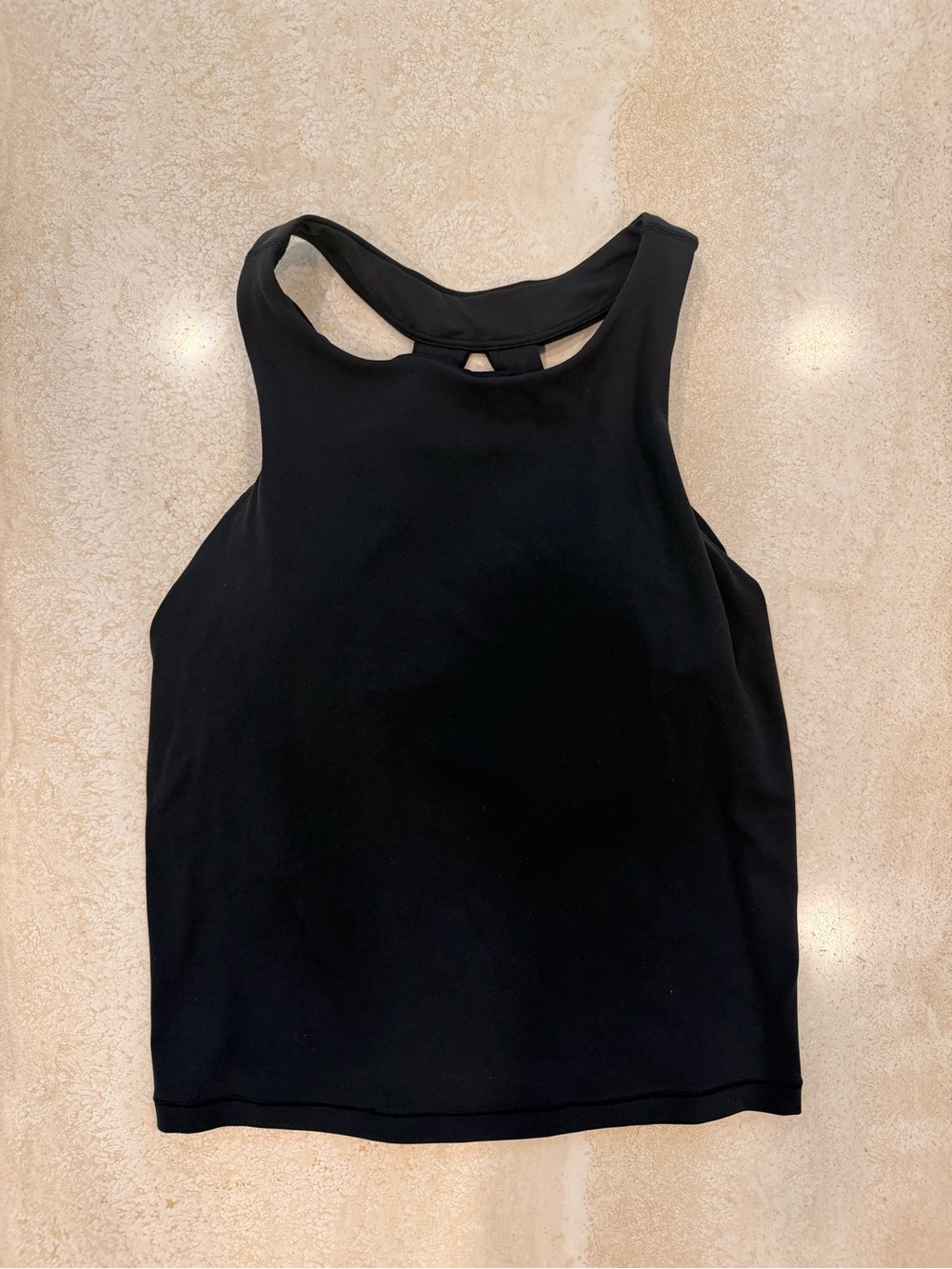 Athleta Women's Black High Neck Top with Built in Bra, Like New, Worn twice